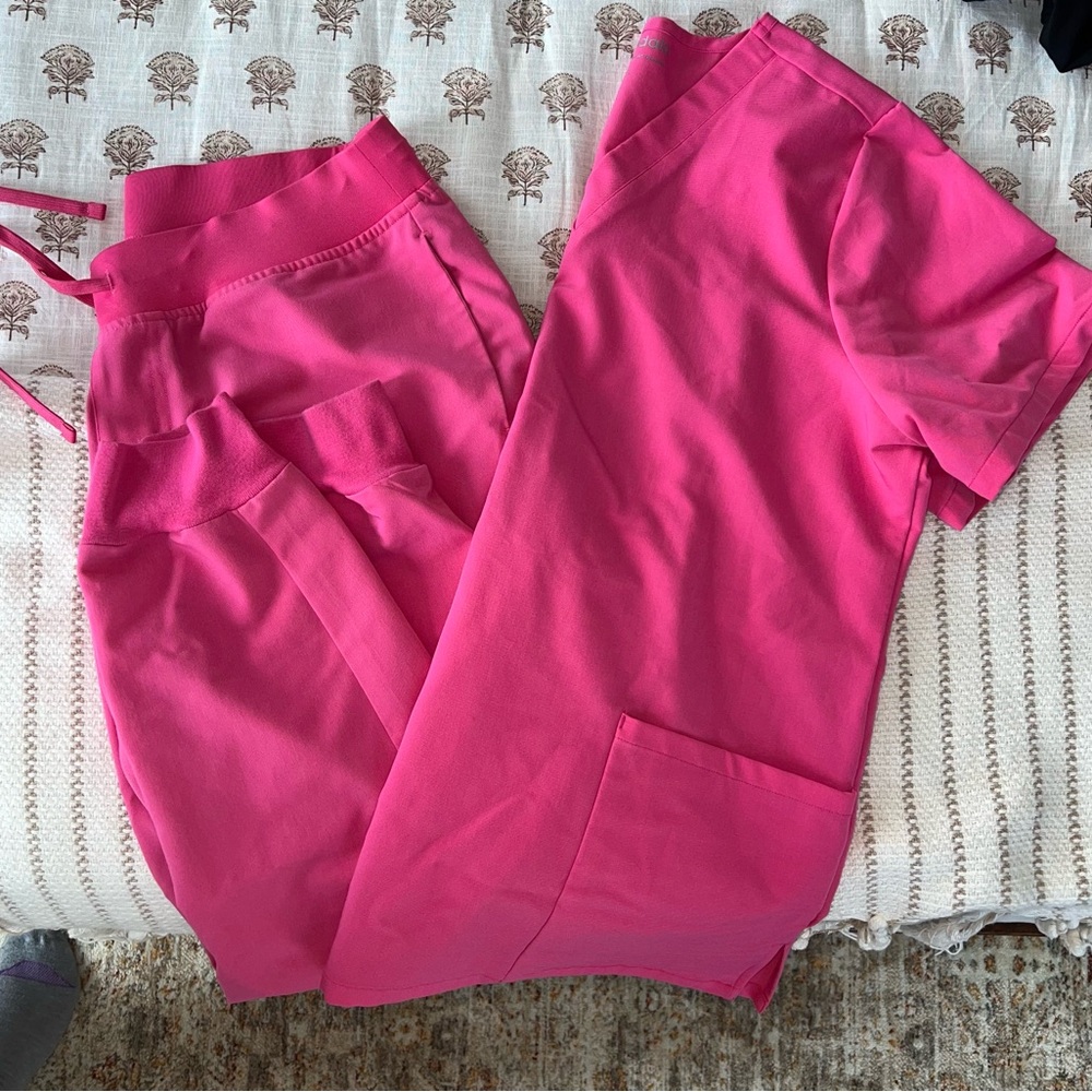 Hot pink Mandala Scrub Set